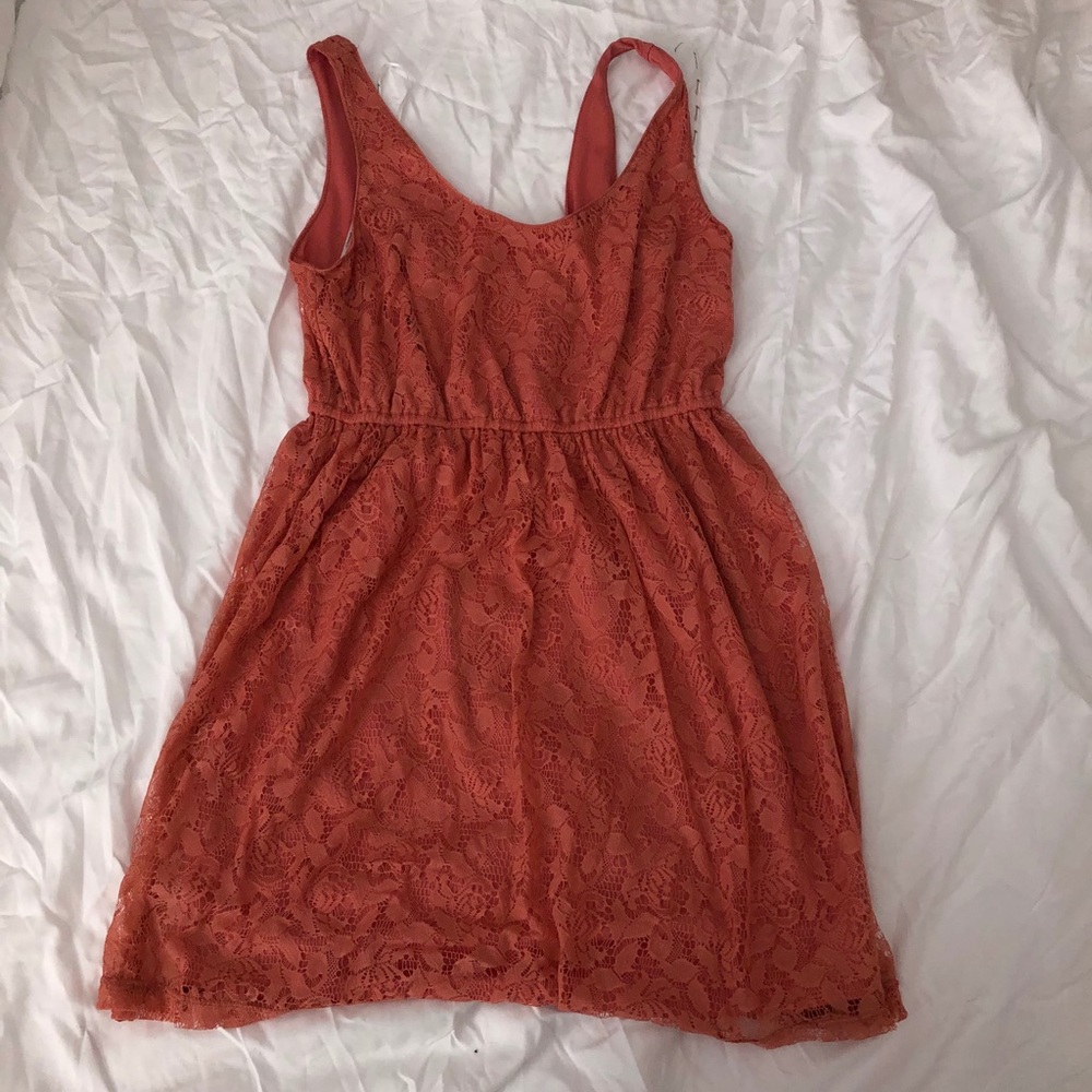 Coral dress